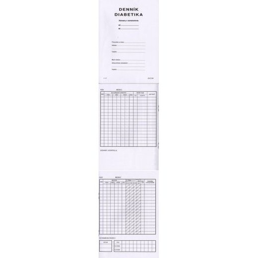 Denník diabetika A5 zošit 32-list