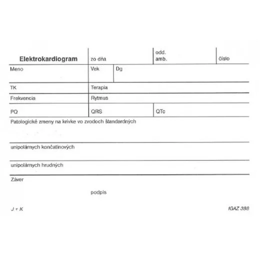 EKG nález A6