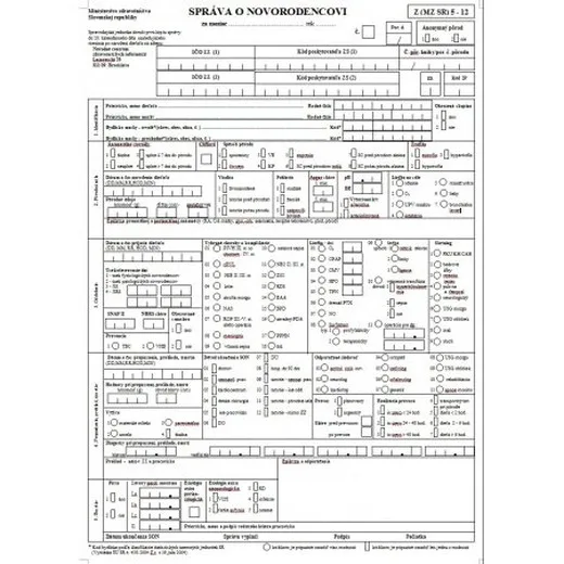 Správa o novorod.A4 4list Z(MZ SR) 5-12
