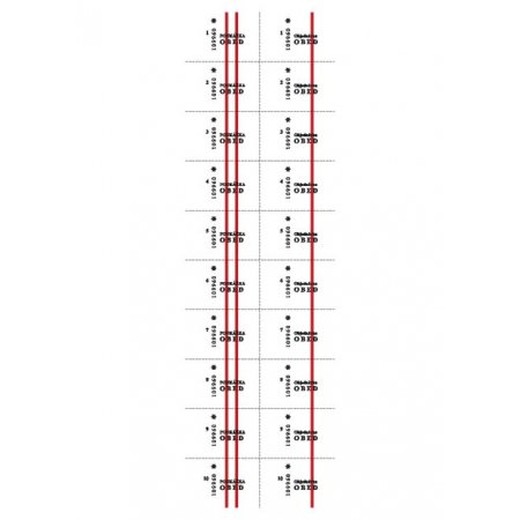 Stravenka 400 x 120 mm - 1000 lístkov