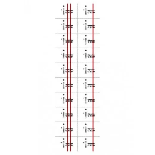 Stravenka  400 x 120 mm -  1000 lístkov