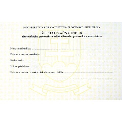Špecializačný index 200x135 kniha 22-l.