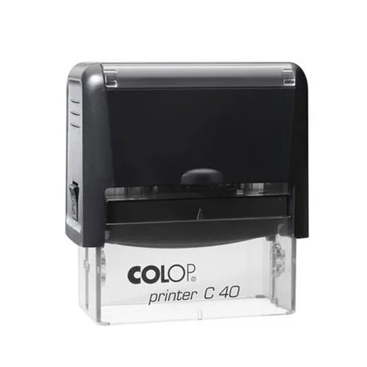 Pečiatka, COLOP "Printer C 40", s čiernym náhradným vankúšom
