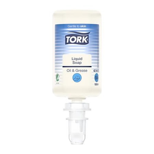 Tekuté mydlo, 1 l, S4 systém, TORK "Odmasťovač", priehľadná