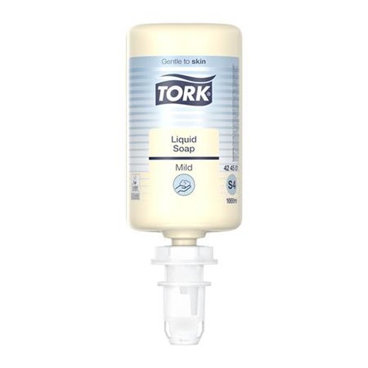 Tekuté mydlo, 1 l, S4 systém, TORK "Jemne parfumované", svetložltá