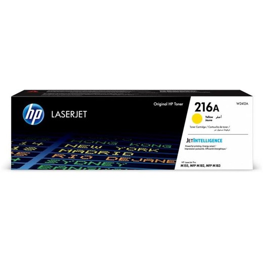 W2412A Laserový toner do HP Color LaserJet Pro M182, M183 tlačiarní, HP 216A, žltá, 0,85k
