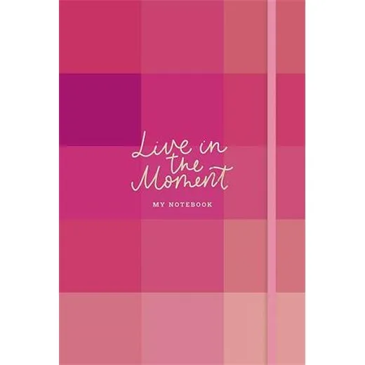 Zápisník, A5, linajkový, čistý, bodkovaný, 96 listov, tvrdá obálka, SHKOLYARYK "Live in the moment", rôzne vzory