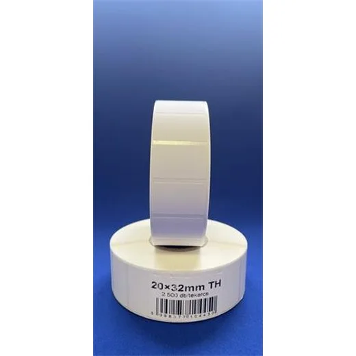 Etikety, termo, 20x32 mm, 2500 etikiet/kotúč, biele