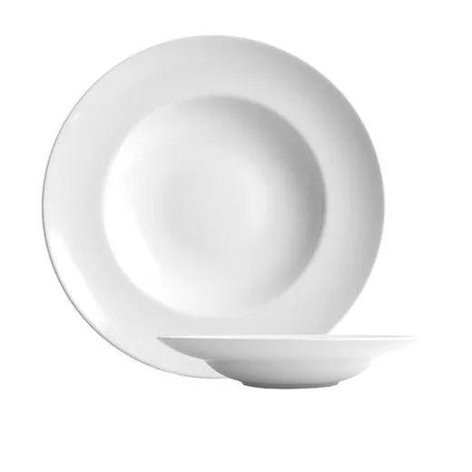 Hlboký tanier, biela, 23 cm, 6-kusový set, "Economic"