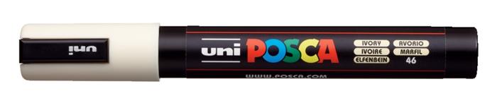 Dekoračný popisovač, 1,8-2,5 mm, UNI "Posca PC-5M", broskyňová (P4)