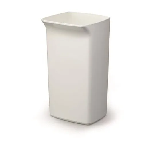 Odpadkový kôš s výklopným vekom, 40 l, plast, DURABLE "Durabin®", biela