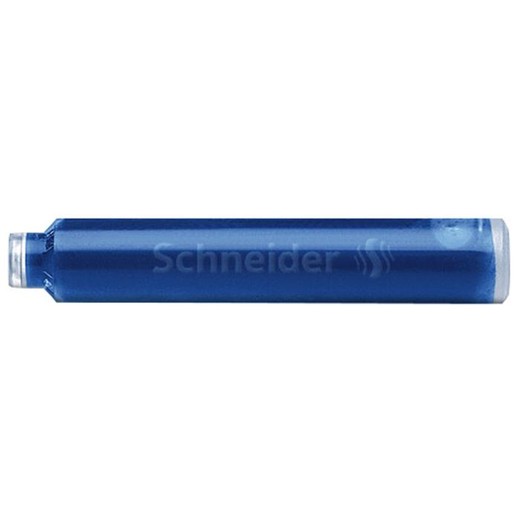 Bombička do plniaceho pera, 100 ks, SCHNEIDER, kráľovská modrá