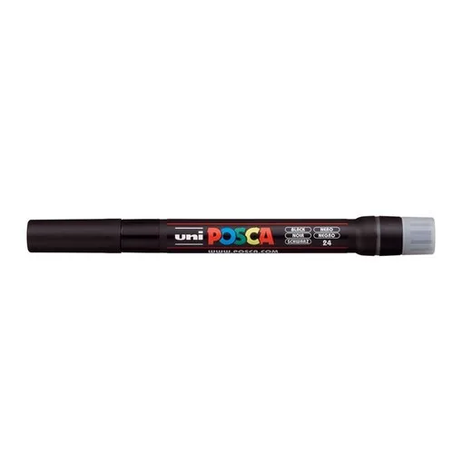 Popisovač v tvare štetca, UNI "Posca PCF-350", čierna