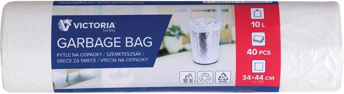 Vrecia na odpadky, 10 l, 40 ks, VICTORIA FACILITY