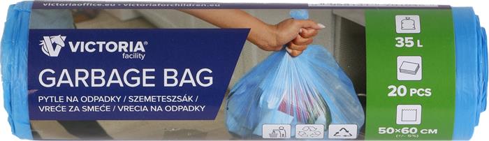 Vrecia na odpadky, 35 l, 20 ks, VICTORIA FACILITY