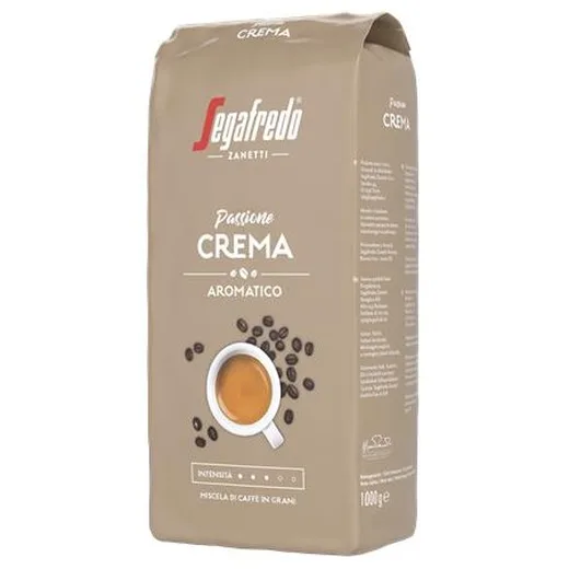 Káva, pražená, zrnková, 1000 g, SEGAFREDO "Passione Crema"