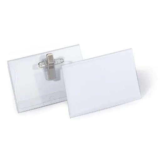 Visačka, s klipom a špendlíkom, 54x90 mm, DURABLE