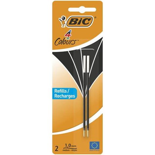 Náhradná náplň do guľôčkového pera, 0,32 mm, BIC "4 Colours", čierna