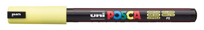 Dekoračný popisovač, 0,7 mm, UNI "Posca PC-1MR", slnečná žltá