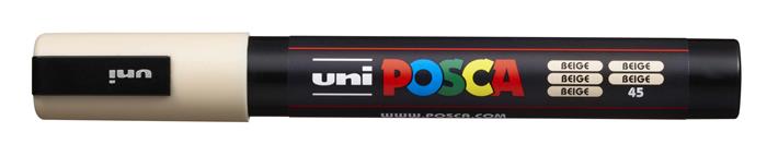 Dekoračný popisovač, 1,8-2,5 mm, UNI "Posca PC-5M", béžový (45)