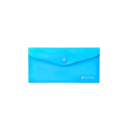 Obal na patent, 250x140 mm, PP, PANTA PLAST, neónovo modrá