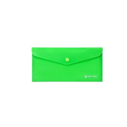 Obal na patent, 250x140 mm, PP, PANTA PLAST, neónovo zelená