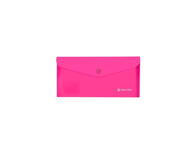 Obal na patent, 250x140 mm, PP, PANTA PLAST, neónovo ružová