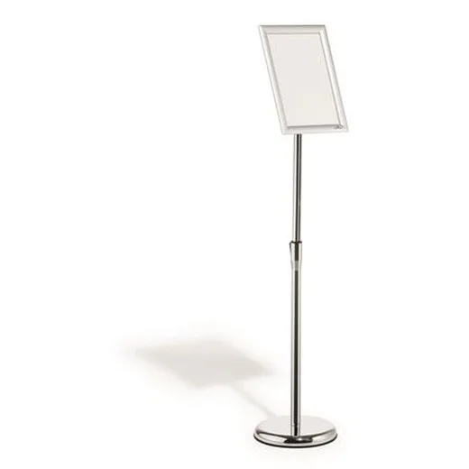 Tabuľa na plagáty, stojanový, A4, hliníkový rám, DURABLE