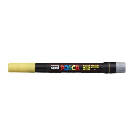 Štetcový popisovač, UNI "Posca PCF-350", žltá