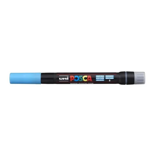 Štetcový popisovač, UNI "Posca PCF-350", svetlomodrá