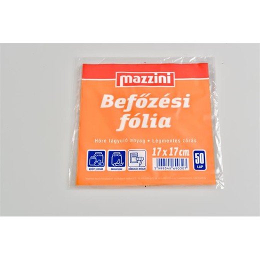 Fólia na zaváranie, 50 ks, 17x17 cm, MAZZINI