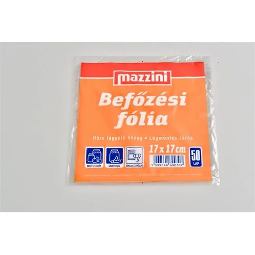 Fólia na zaváranie, 50 ks, 17x17 cm, MAZZINI