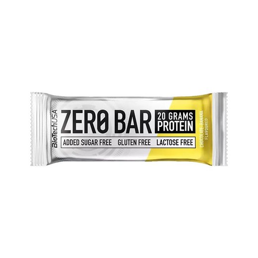 Proteínová tyčinka, bezlepková, 50g, BIOTECH USA "Zero Bar", čokoláda-banán