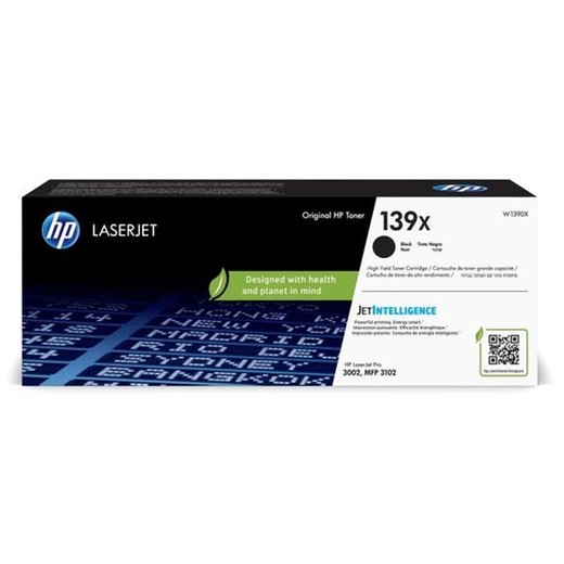 W1390X Laserový toner pre HP Laser Jet Pro MFP 3102 tlačiarne, HP 139X, čierna, 4000 strán