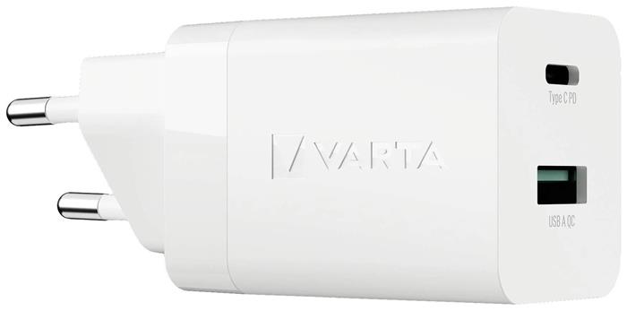 Sieťová nabíjačka, 1xUSB, 1x USB-C výstup, 38W, VARTA "Speed"