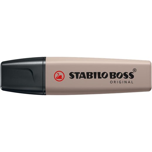 Zvýrazňovač, 2-5 mm, STABILO "BOSS original NatureColors", teplá sivá