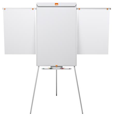 Flipchartová tabuľa, magnetický povrch, 2 pomocné ramená, NOBO "Essentials", biela