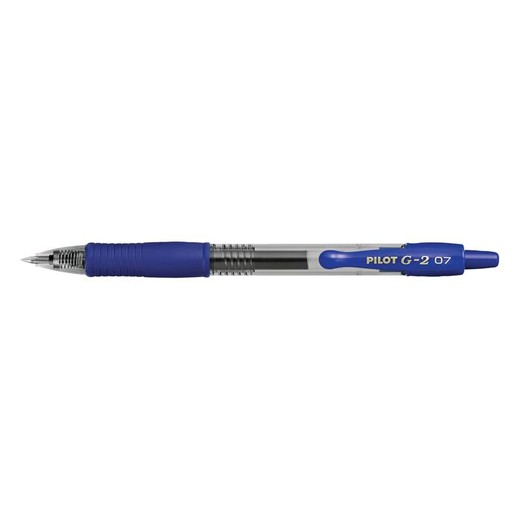 Gélové pero, 0,32 mm, stláčací mechanizmus, PILOT "G-2", modré