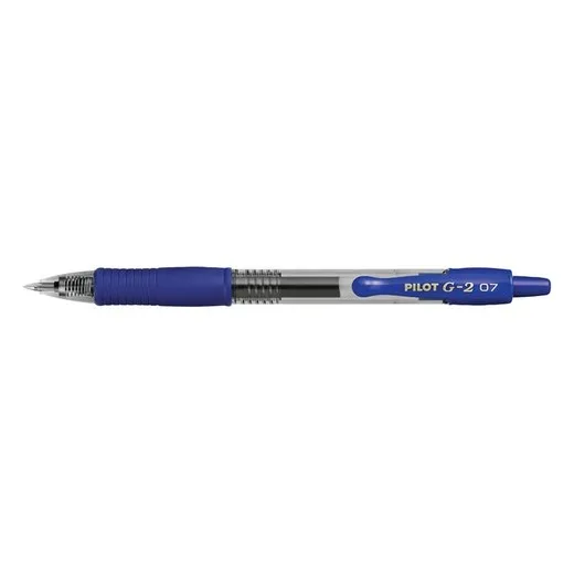 Gélové pero, 0,32 mm, stláčací mechanizmus, PILOT "G-2", modré