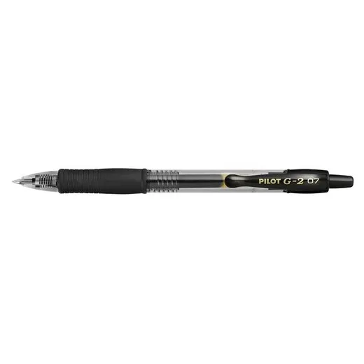 Gélové pero, 0,32 mm, stláčací mechanizmus, PILOT "G-2", čierne
