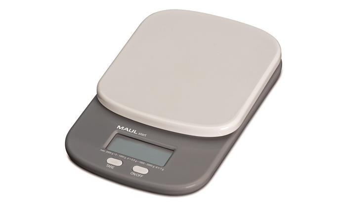 Váha na listy, digitálna, nosnosť 2 kg, MAUL "Start", sivá