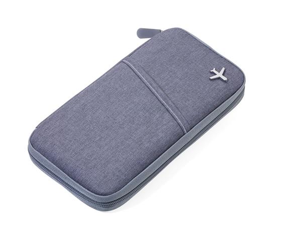 Cestovný organizér, RFID ochrana, TROIKA "Safe flight", sivý