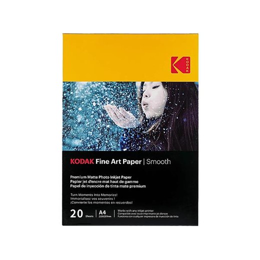 Fotopapier, pre atramentovú tlač, A4, 230 g, matný, KODAK "Fine Art"
