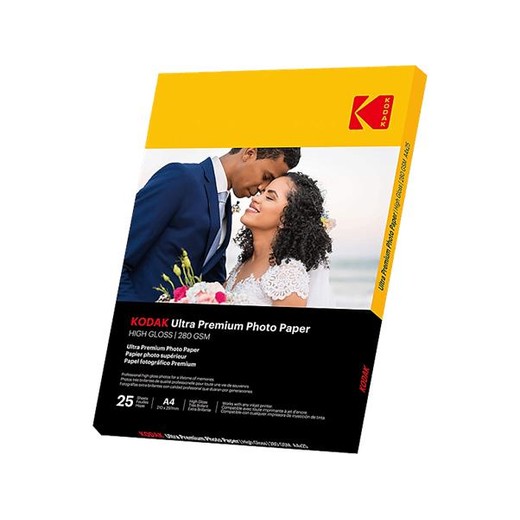 Fotopapier, pre atramentovú tlač, A4, 280 g, lesklý, KODAK "Fine Art"