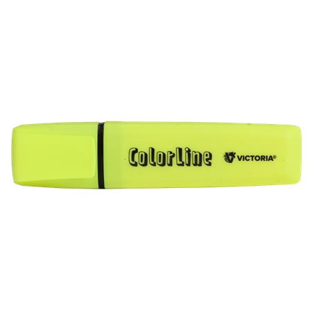 Zvýrazňovač, 1-5 mm, VICTORIA OFFICE, "ColorLine", žltá
