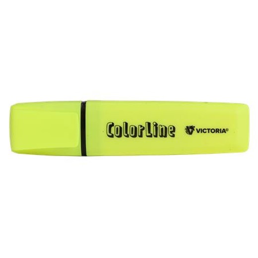 Zvýrazňovač, 1-5 mm, VICTORIA OFFICE, "ColorLine", žltá