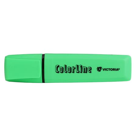 Zvýrazňovač, 1-5 mm, VICTORIA OFFICE, "ColorLine", zelená