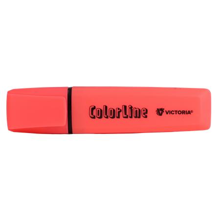 Zvýrazňovač, 1-5 mm, VICTORIA OFFICE, "ColorLine", ružová