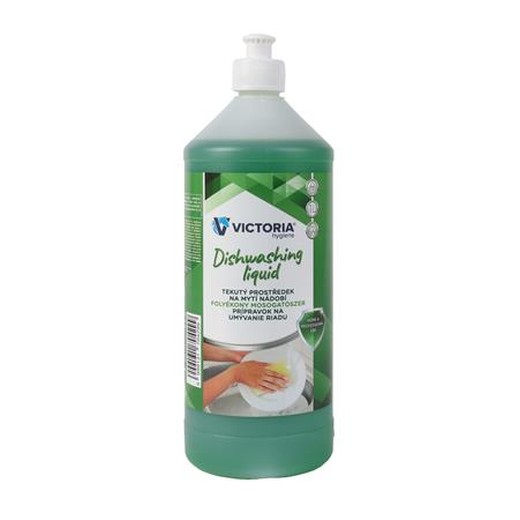 Čistiaci prostriedok na umývanie riadu, tekutý, 1 l, VICTORIA HYGIENE