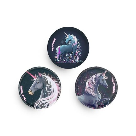 Emblém, na suchý zips, k taškám Classy Plus, BELMIL "Unicorn Dream"